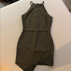 Olive green dress